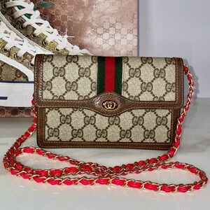 GUCCI SherryLine Clutch/Crossbody with COA